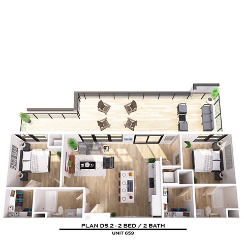 Floor Plan  D5.2 2X2