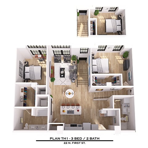 Floor Plan  TH1 3X2