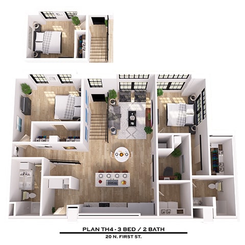 Floor Plan  TH4 3X2