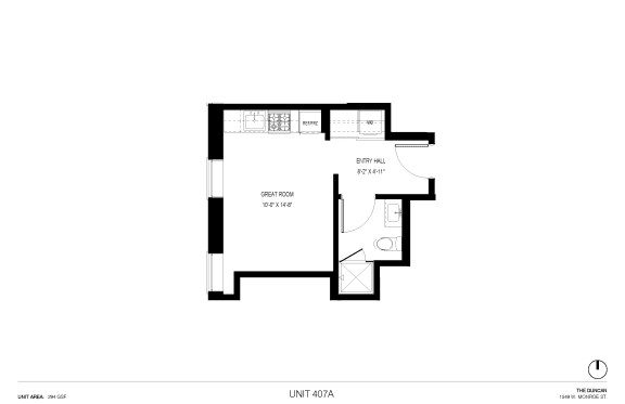 Floor Plan  A-A1 Studio