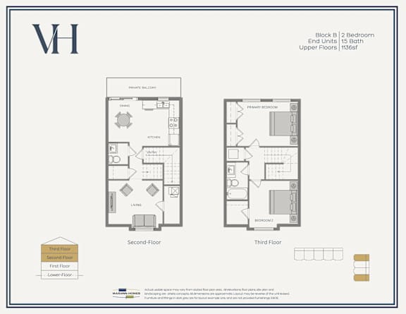 Floor Plan  A floor plan of a residential building with two bedrooms and 15 bathrooms.