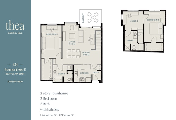 Floor Plan  a floor plan of a 1 bedroom unit with a bathroom and a balcony