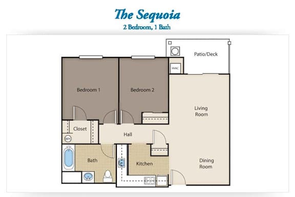 Floor Plan  A floor plan of a one-bedroom apartment with a bathroom.