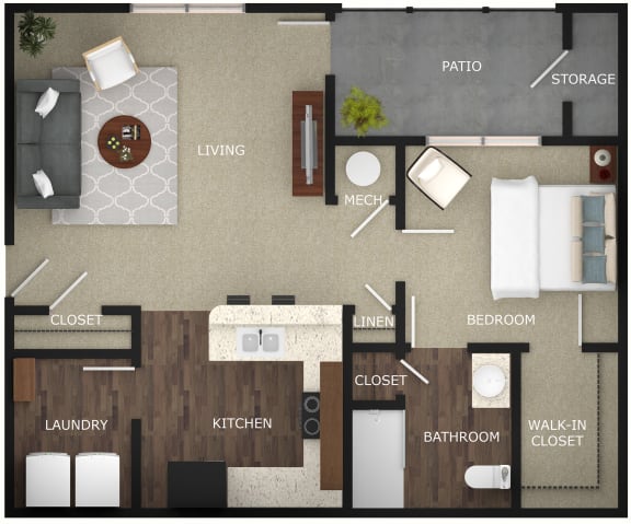 Floor Plan  a floor plan of a room with a bedroom and a living room