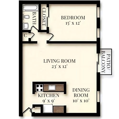 Floor Plan  best apartments for rental at farmingdale gardens in farmingdale, nj apartment complex in monmouth county, nj