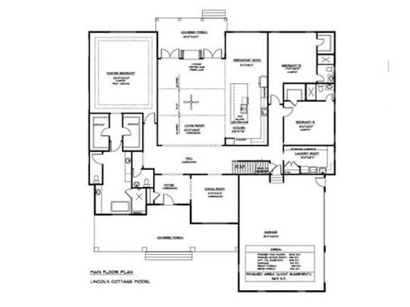 Floor Plan  a black and white floor plan of a house