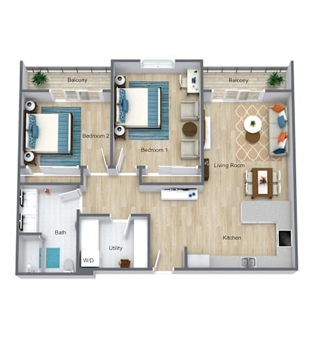 Floor Plan  The Cannery Floor Plan at Coastal Senior Residences at The Park Lane, Monterey, CA, 93940