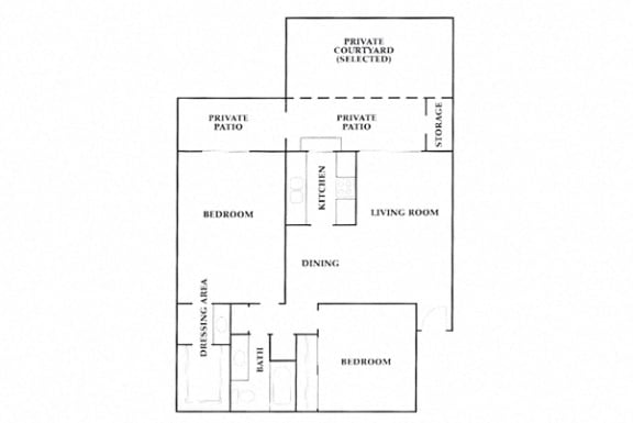 Floor Plan  a floor plan of a house with a dining room and a living room
