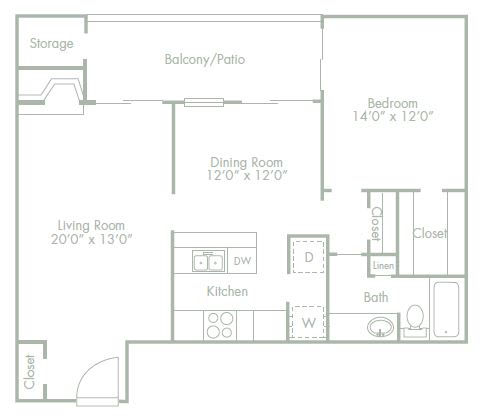Floor Plan  a floor plan of a living room and a dining room