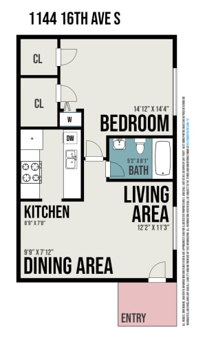 Floor Plan  a floor plan of a small room with a bathroom and a living area