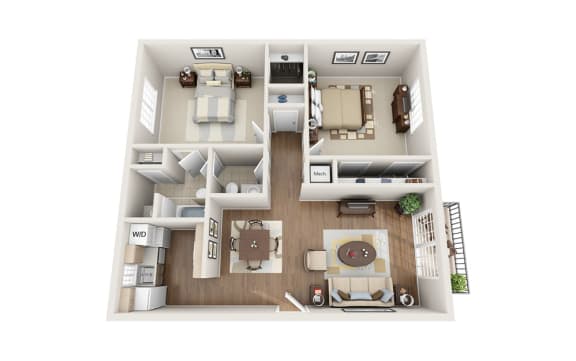 Floor Plan  2 BR floorplan