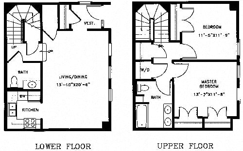 Floor Plan  2 bedroom 1 and a half bathrooms floor plan layout