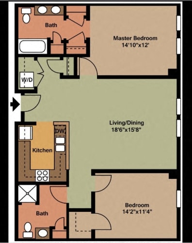 Floor Plan  apartment style C