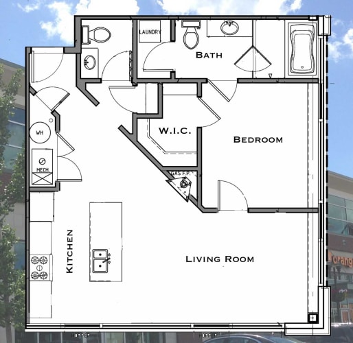 Floor Plan  boulevard_loft_floorplan