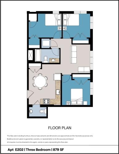 Floor Plan  3 Br - Elliott