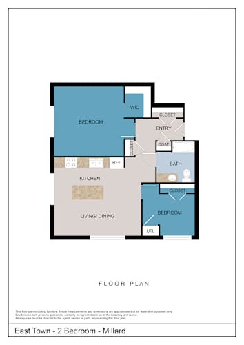 Floor Plan  Millard - 2 Bedroom