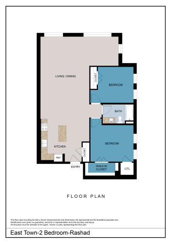 Floor Plan  Rashad - 2 Bedroom