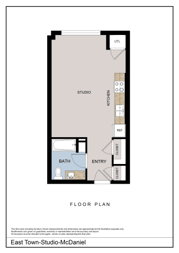 Floor Plan  McDaniel - Studio