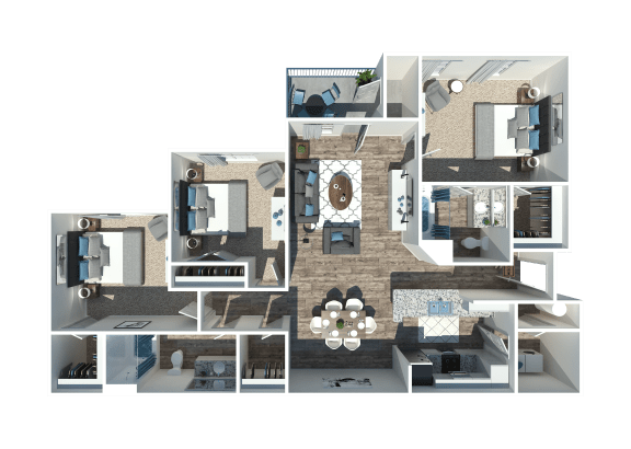 Floor Plan  Azalea Ridge 3 Bedroom