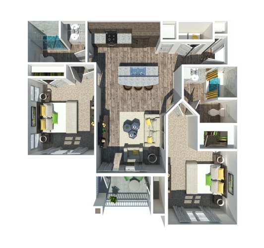 Floor Plan  a floor plan of a house with a bedroom and a living room