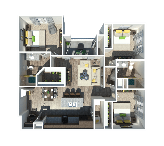 Floor Plan  3B2BA