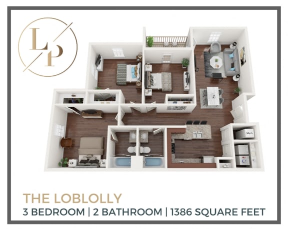 Floor Plan  3 bedroom 2 bathroom
