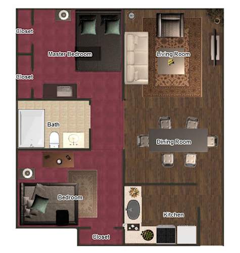 Floor Plan  a floor plan of a house