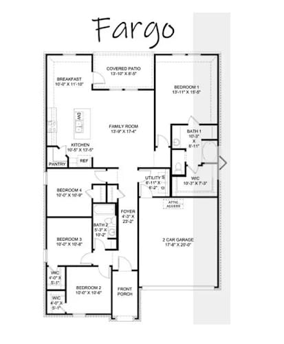 Floor Plan  a floor plan of a house