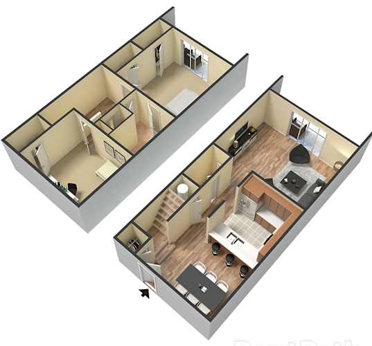 Floor Plan  2bedroom townhome