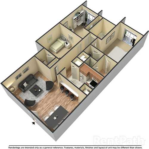 Floor Plan  2 bedroom floor plan