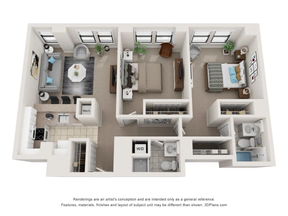 Floor Plan  Floor plans of an apartment home in Philadelphia, PA