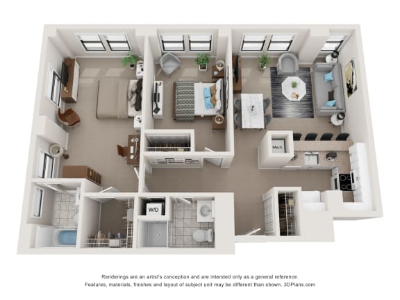 Floor Plan  Floor plans of an apartment home in Philadelphia, PA