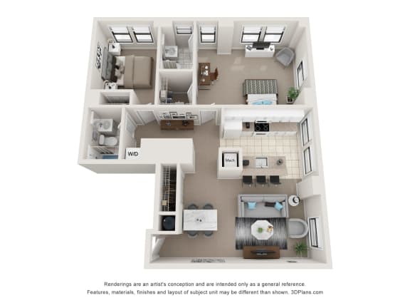 Floor Plan  Floor plans of an apartment home in Philadelphia, PA