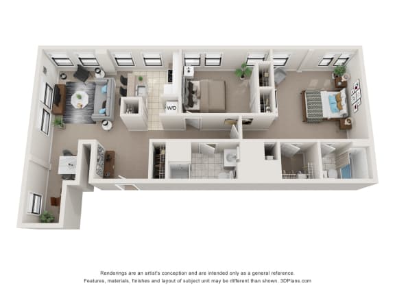 Floor Plan  Floor plans of an apartment home in Philadelphia, PA