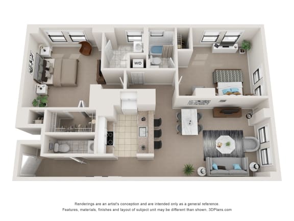 Floor Plan  Floor plans of an apartment home in Philadelphia, PA