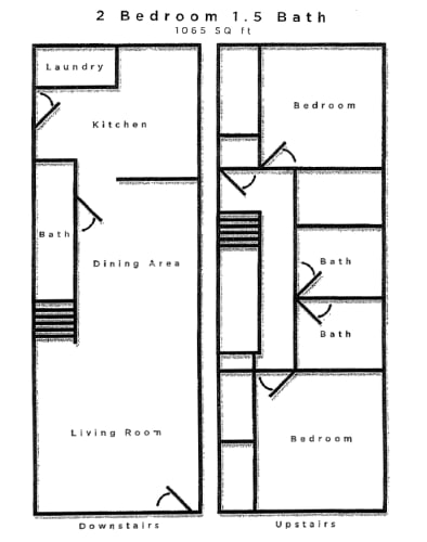 Floor Plan  2 Bedroom 2 Bath