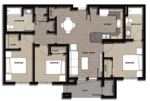 Floor Plan  Floor Plan 3 Bedroom Type A