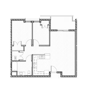 Floor Plan  2 Bedroom 2 FloorPlan