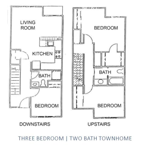 Floor Plan  a floor plan of a house with two bedrooms and two bathrooms
