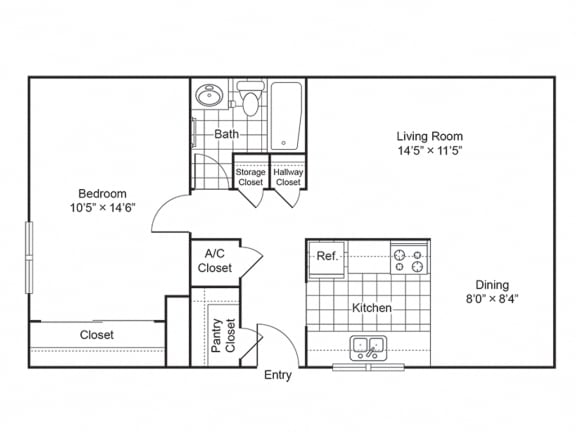 Floor Plan  a floor plan of a house with a bedroom and a living room