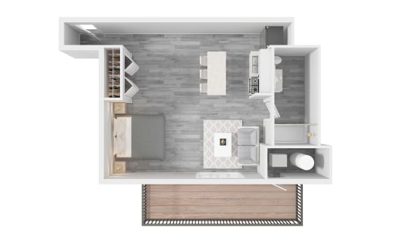 Floor Plan  Studio Apartment