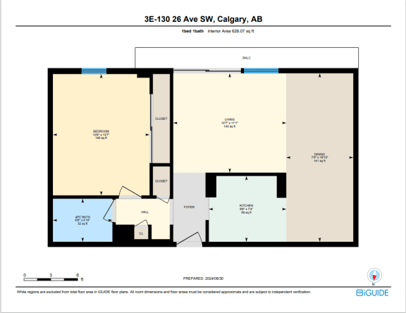 Floor Plan  a floor plan of a condo unit for roommates