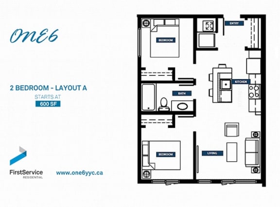 Floor Plan  2 Bedroom