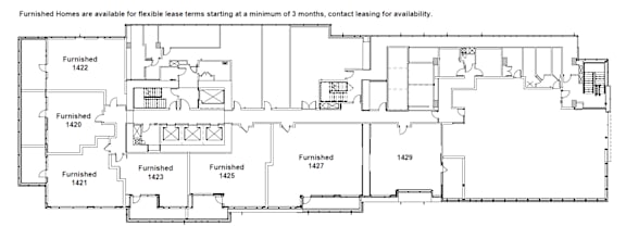Floor Plan  Two Lincoln Tower - furnished floorplans at Two Lincoln Tower, Washington, 98004