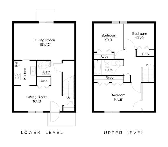 Floor Plan  3 Bed - 2 Bath