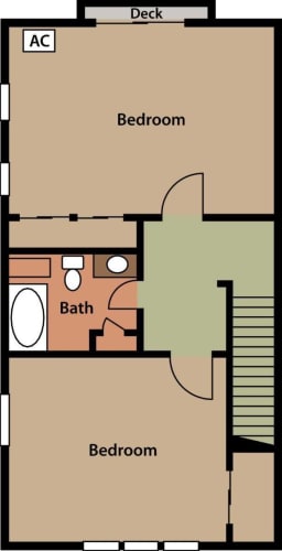 Floor Plan  Townhouse without Garage