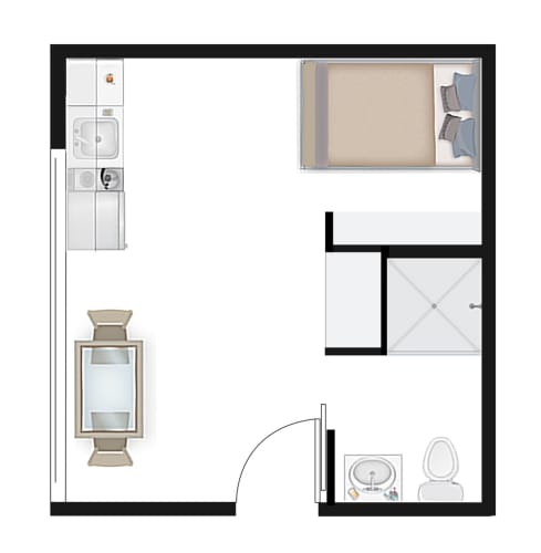 Floor Plan  Studio 1.2 Floor Plan Image