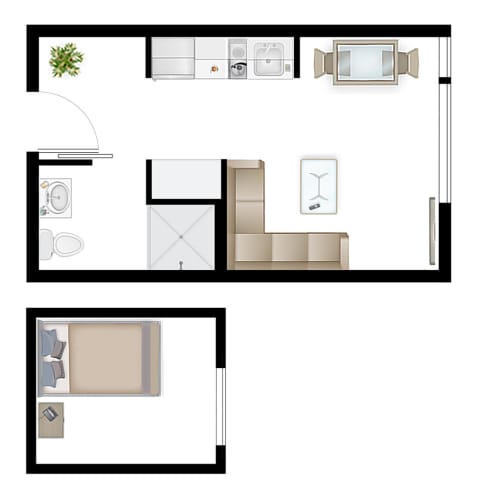 Floor Plan  Studio 1.3 Floor Plan Image