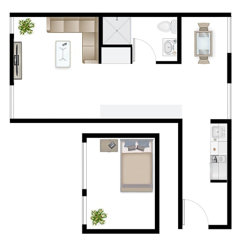 Floor Plan  Studio 1.6 Floor Plan Image