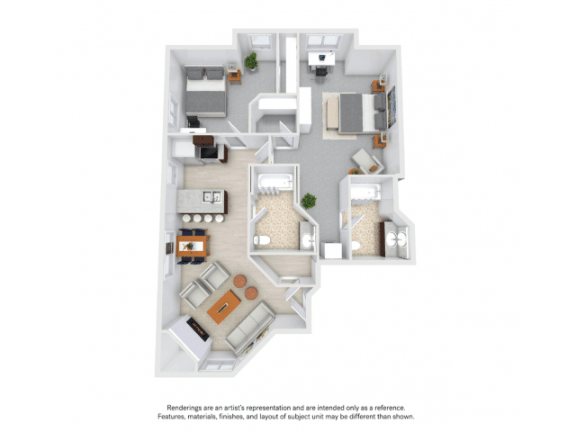 Floor Plan  2 Bedroom